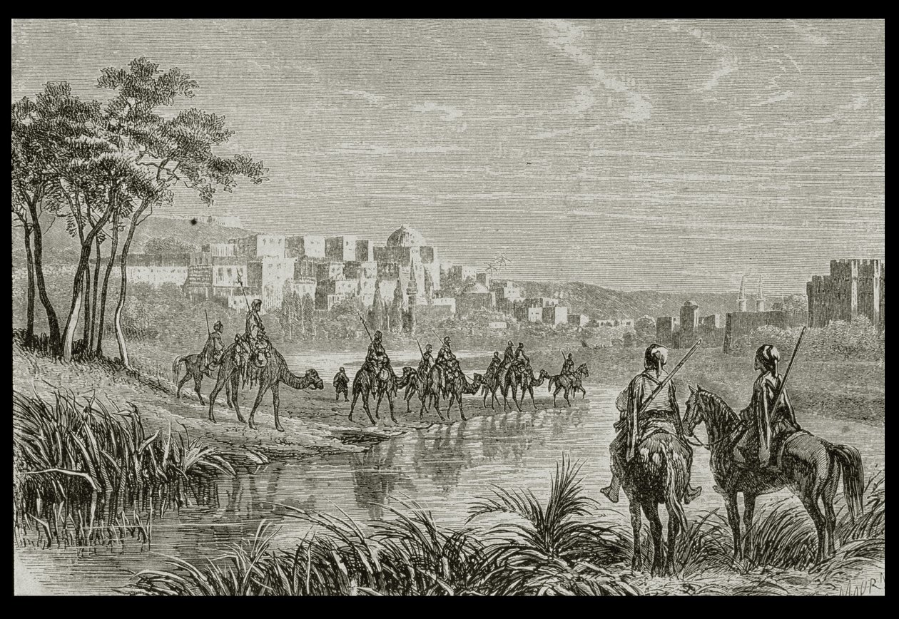 Tripoli in the 1860s, engraved by Charles Maurand by French School