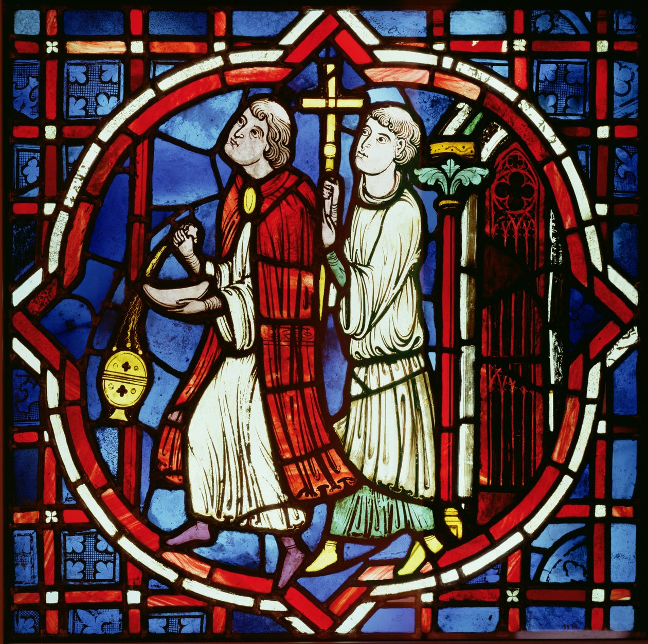 Two Ecclesiastical Figures by French School