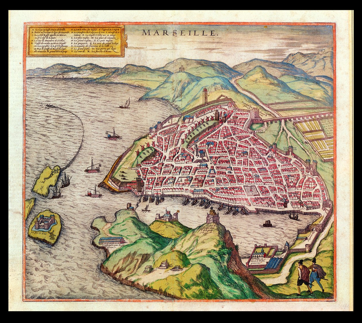 View of Marseille, 1574 by French School