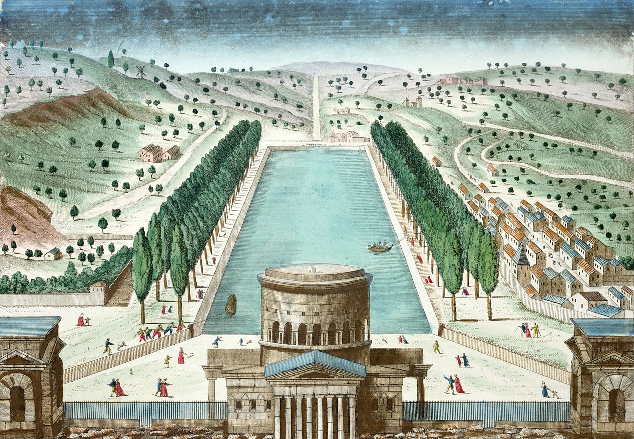 View of the Barriere Saint-Martin and the Basin of the Canal de l