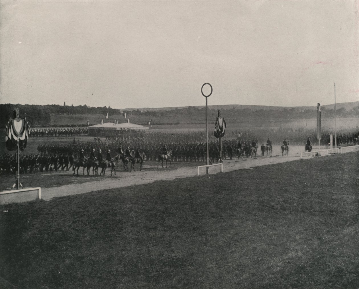 A Military Review at Longchamps by French Photographer