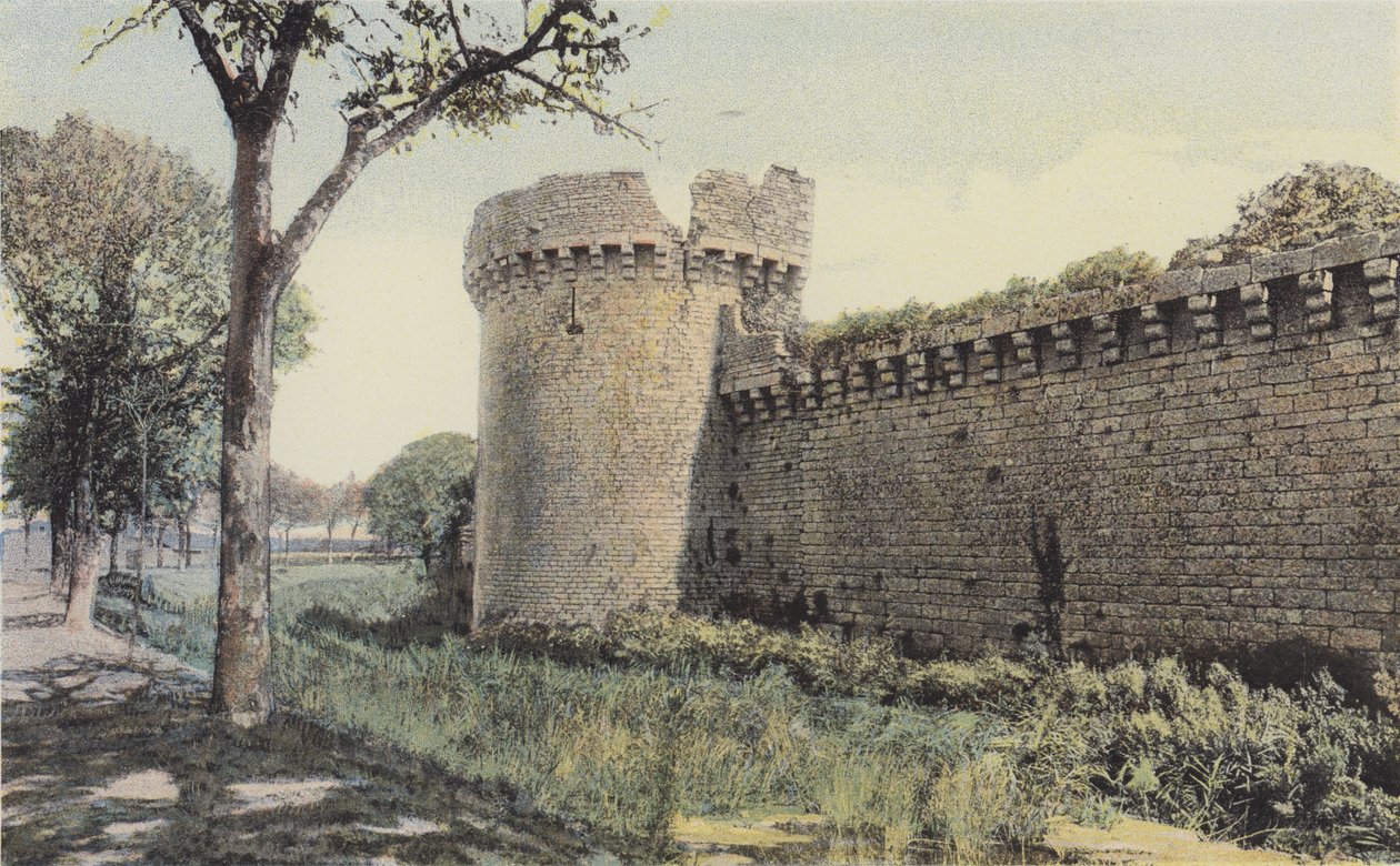 Guerande, Ramparts and Gaudinais Tower by French Photographer