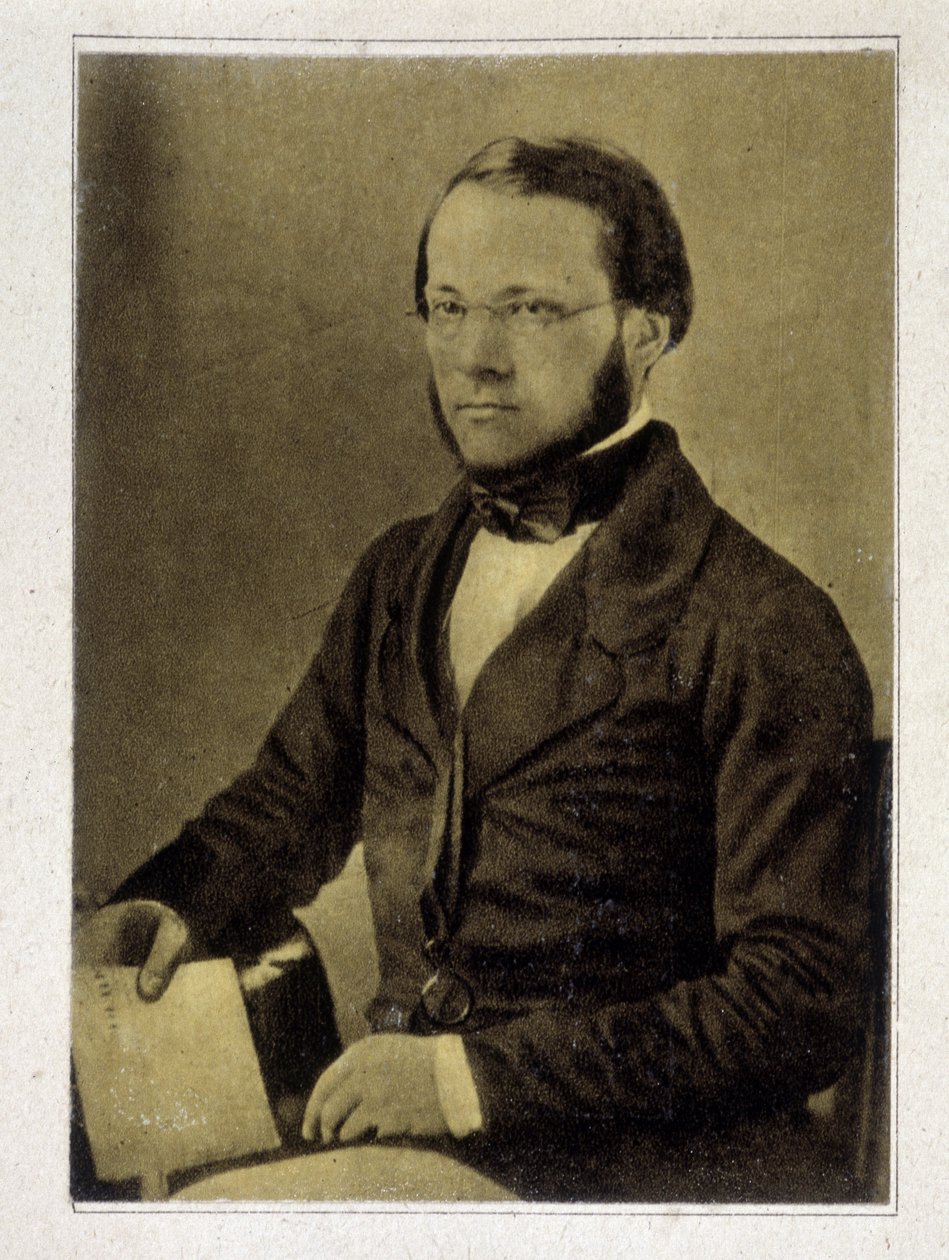 Portrait of Louis Pasteur in 1852 by French Photographer