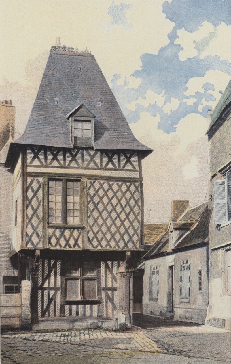 Romorantin, Half-Timbered House by French Photographer