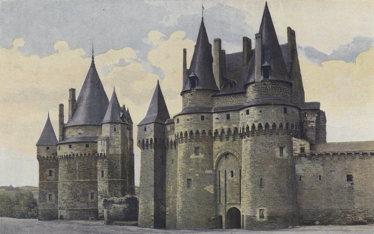 Vitré, Castle, Side of the Square by French Photographer