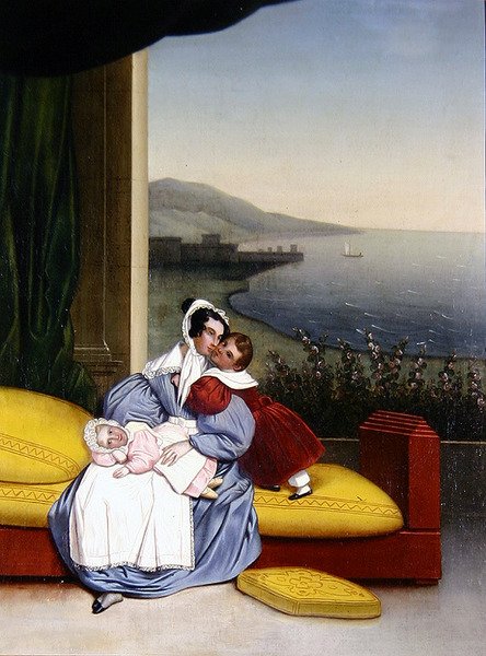 A Family Interior by French School
