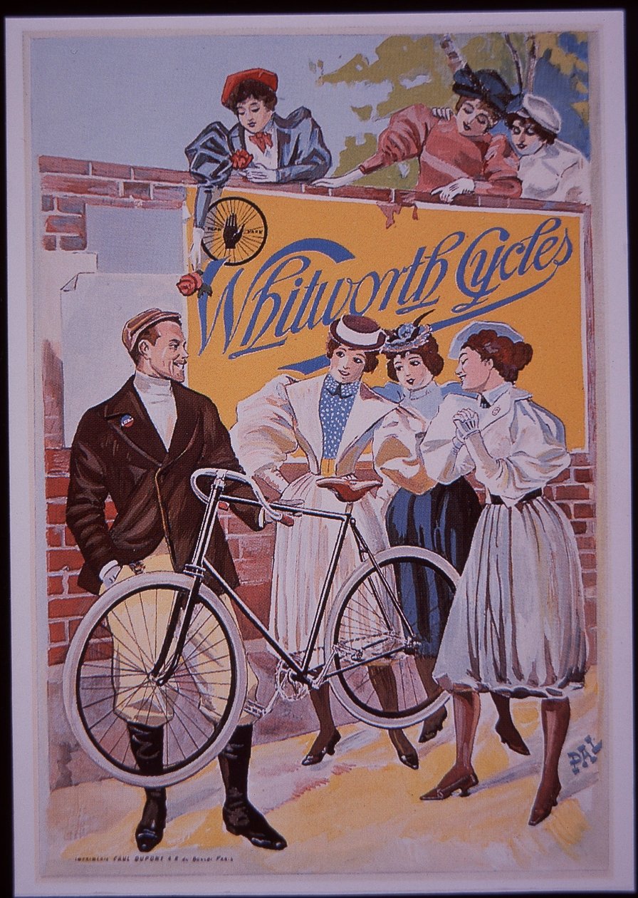 Advert for Whitworth Cycles by French School