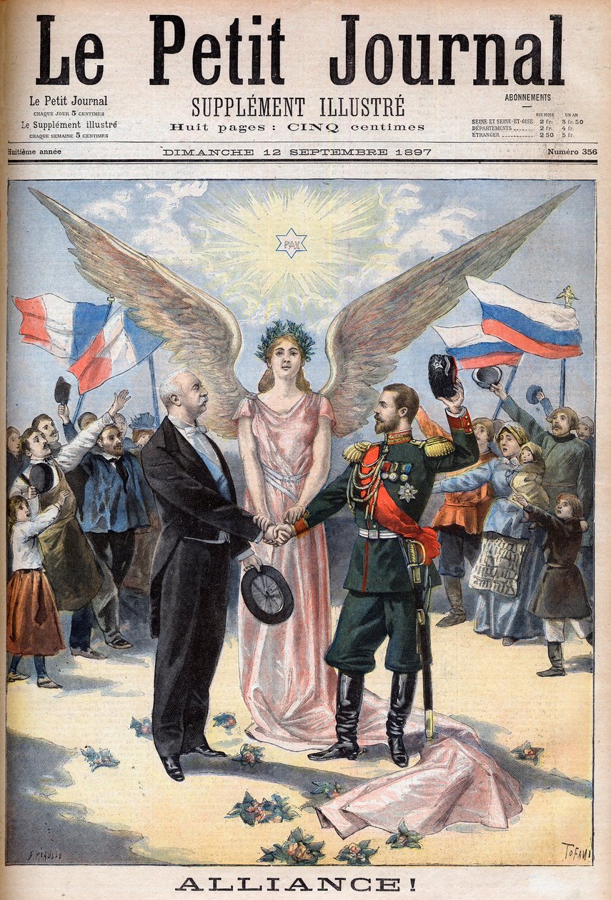 Alliance between France and Russia by French School