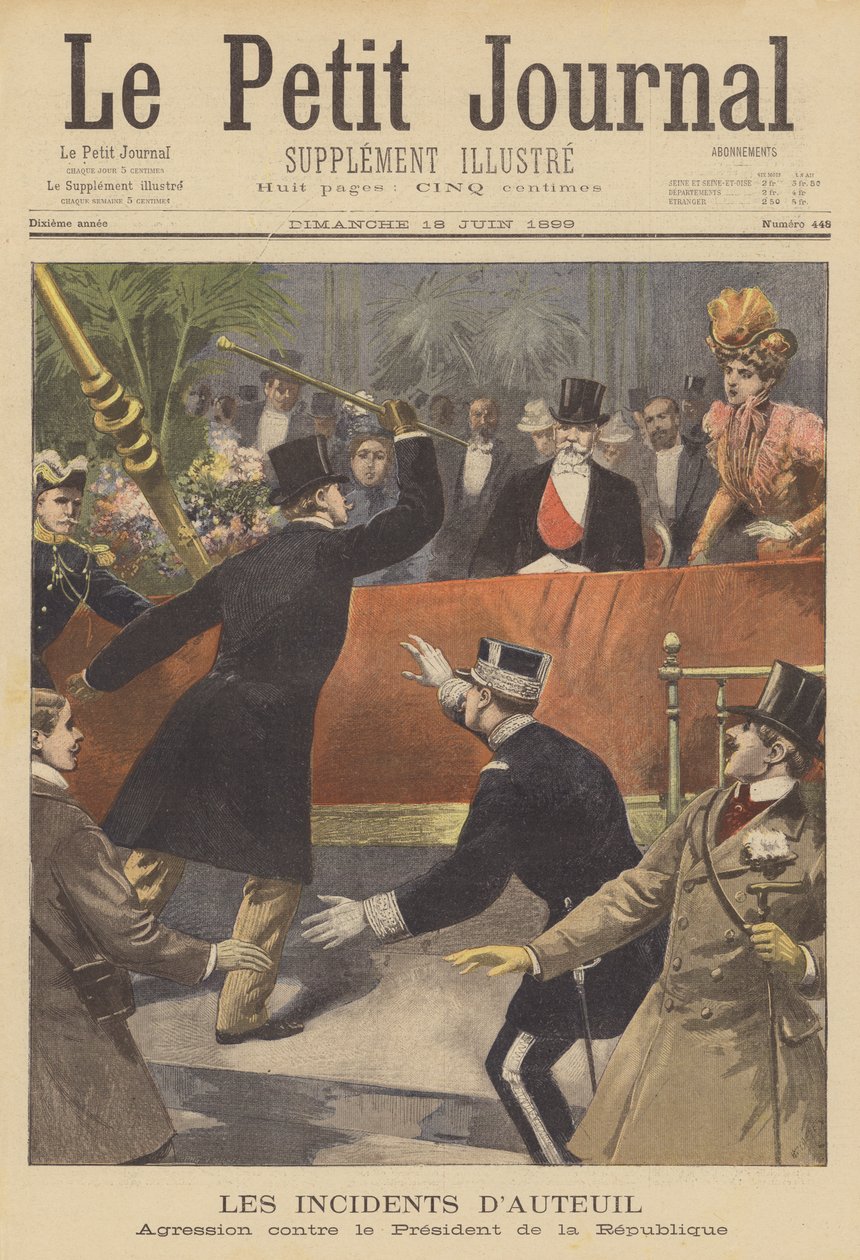 Attack on President Loubet of France by French School