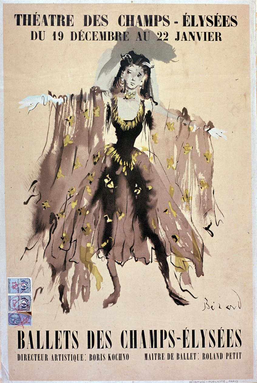 Ballet des Champs Elysées - poster by French School
