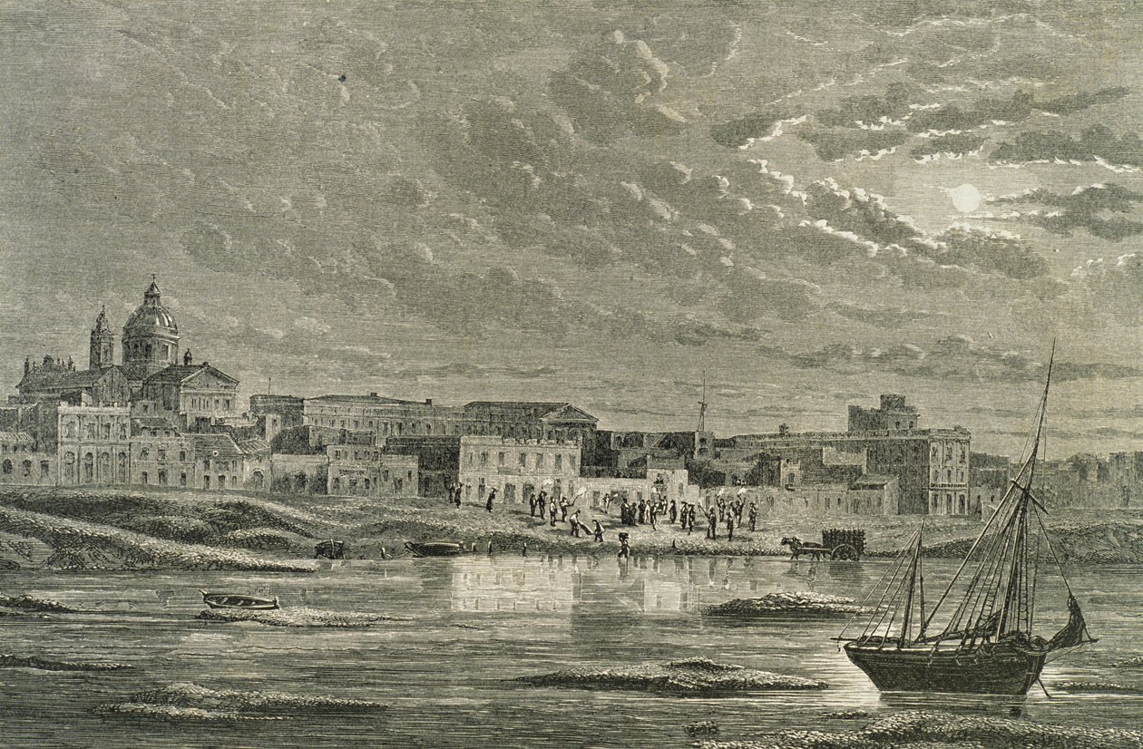 Buenos Aires in the 1860s by French School