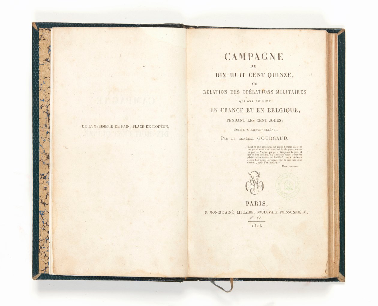 Campaign of 1815 by French School