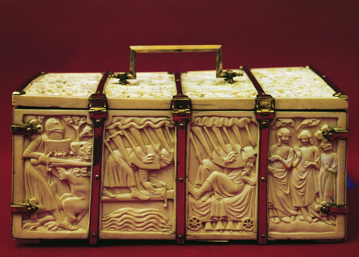 Casket with Scenes from Romance Literature, 1330s by French School