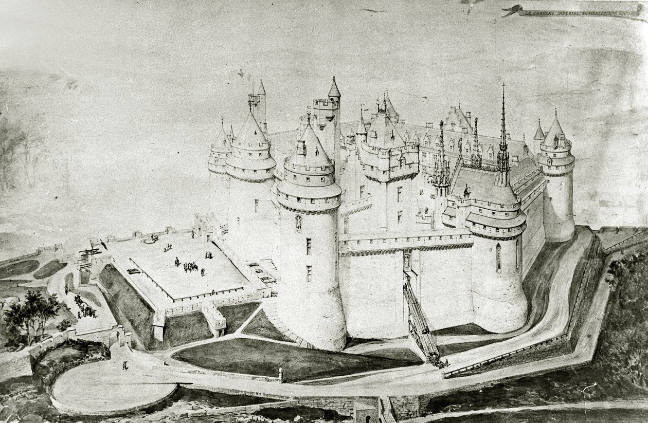 Château de Pierrefonds by French School