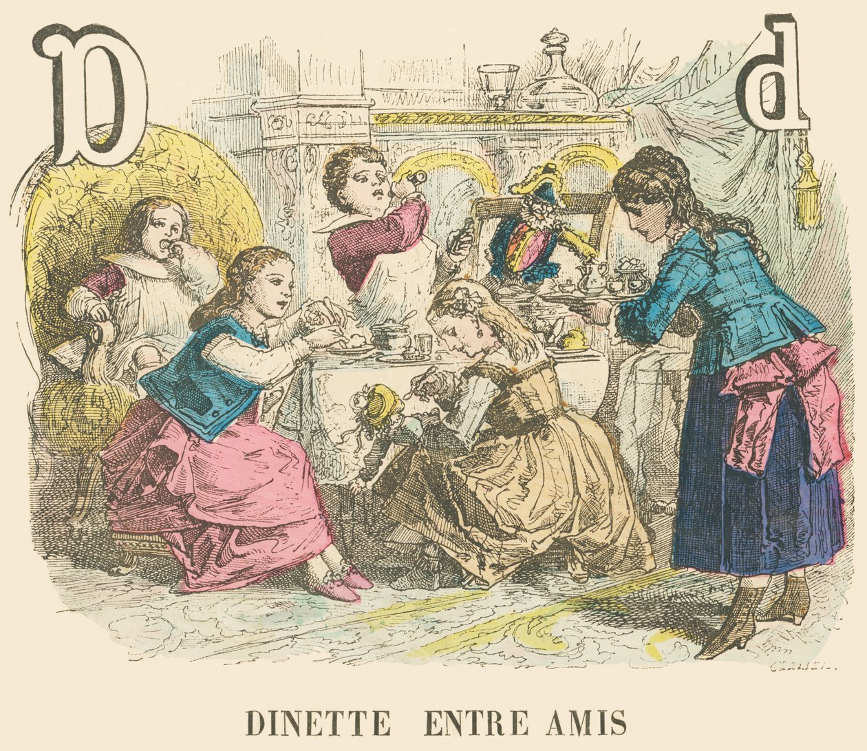 Dinette with Friends by French School
