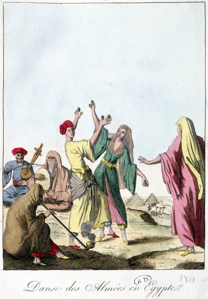 Dance of the Almies in Egypt. 1811 by French School