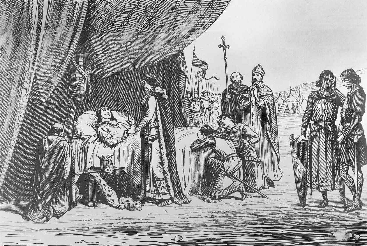 Death of Louis IX in 1270 by French School