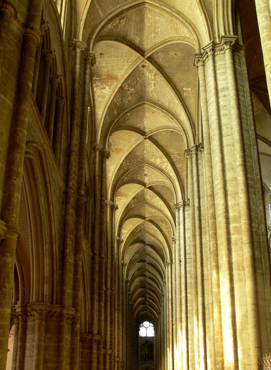 View of the south aisle by French School