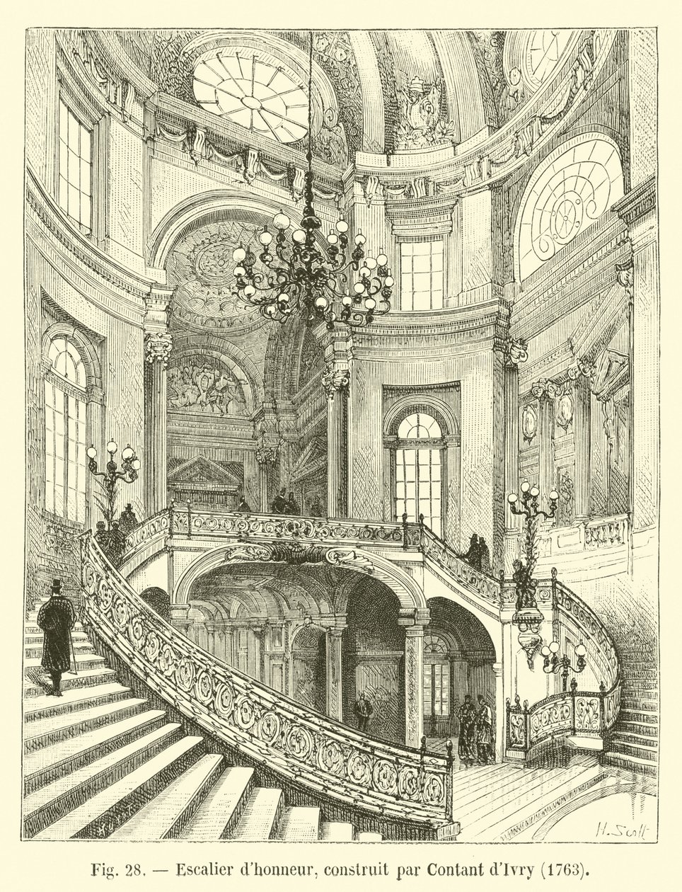 Grand Staircase, Built by Contant d