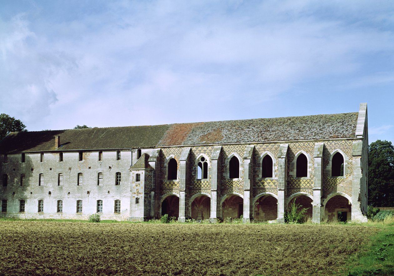 Exterior View of the Cistercian Abbey by French School
