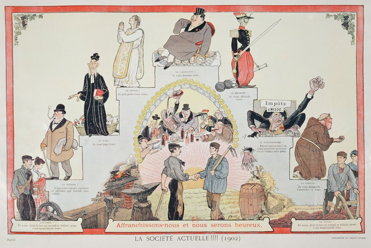 Free the Workers, 1902 by French School