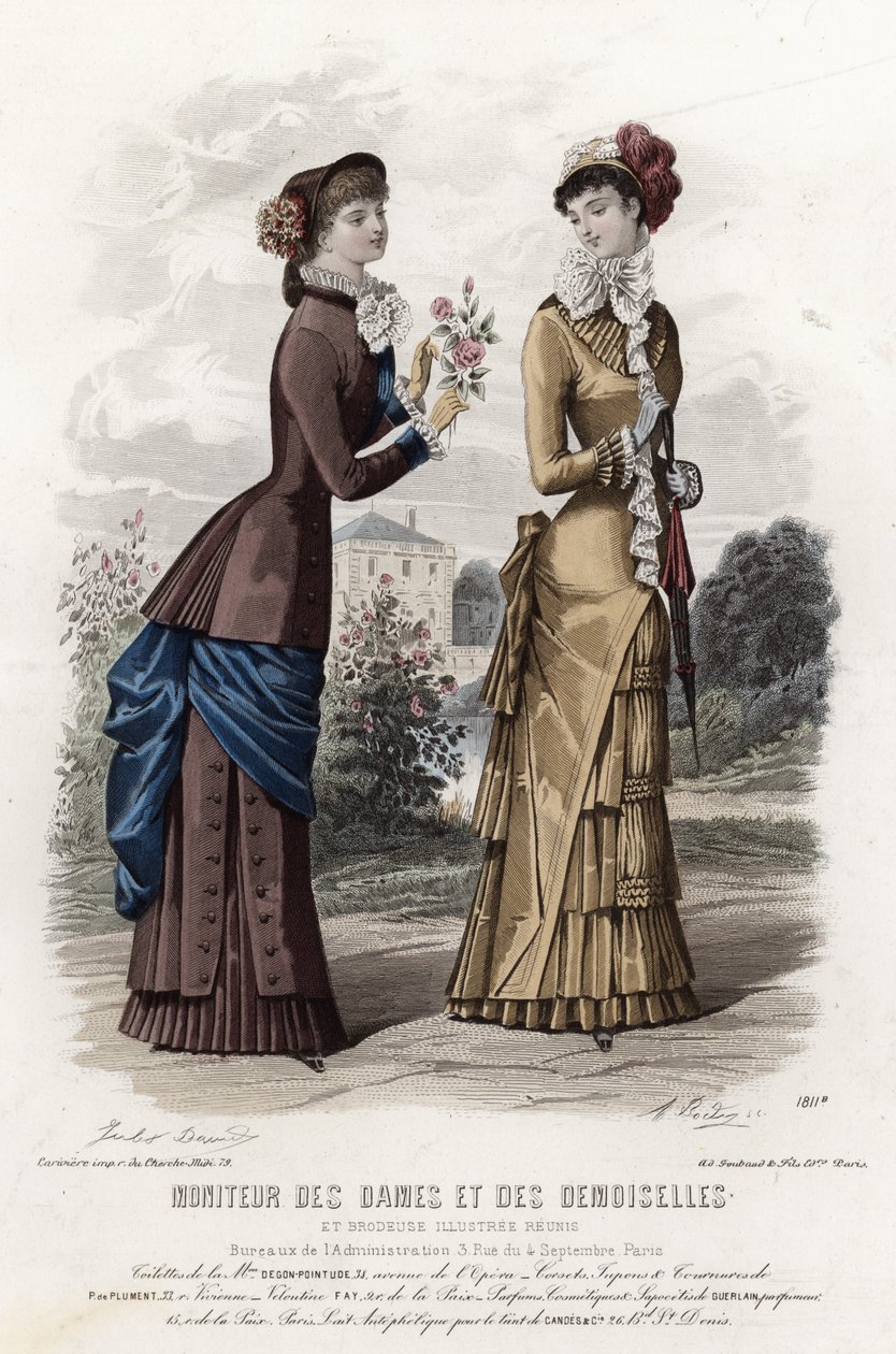 French fashion plate, late 19th century by French School