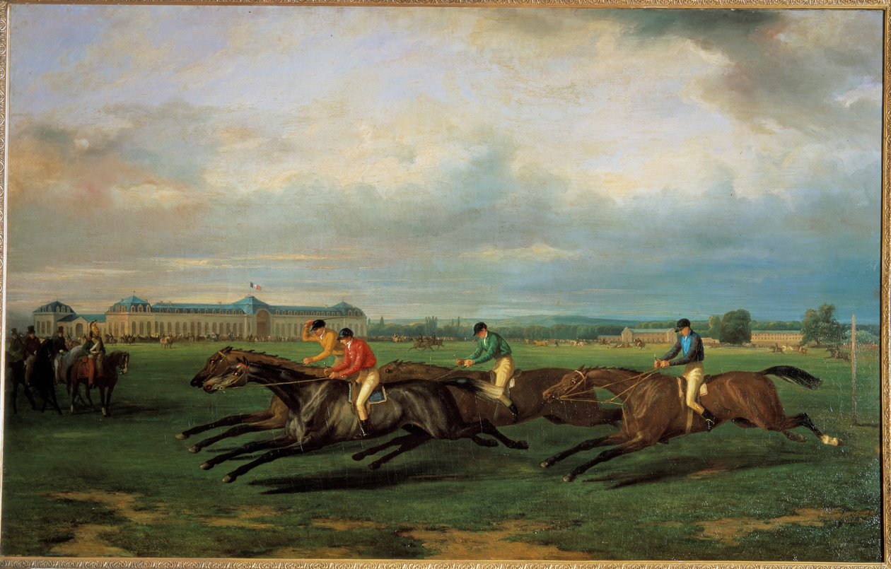 Horse Racing in Chantilly by French School