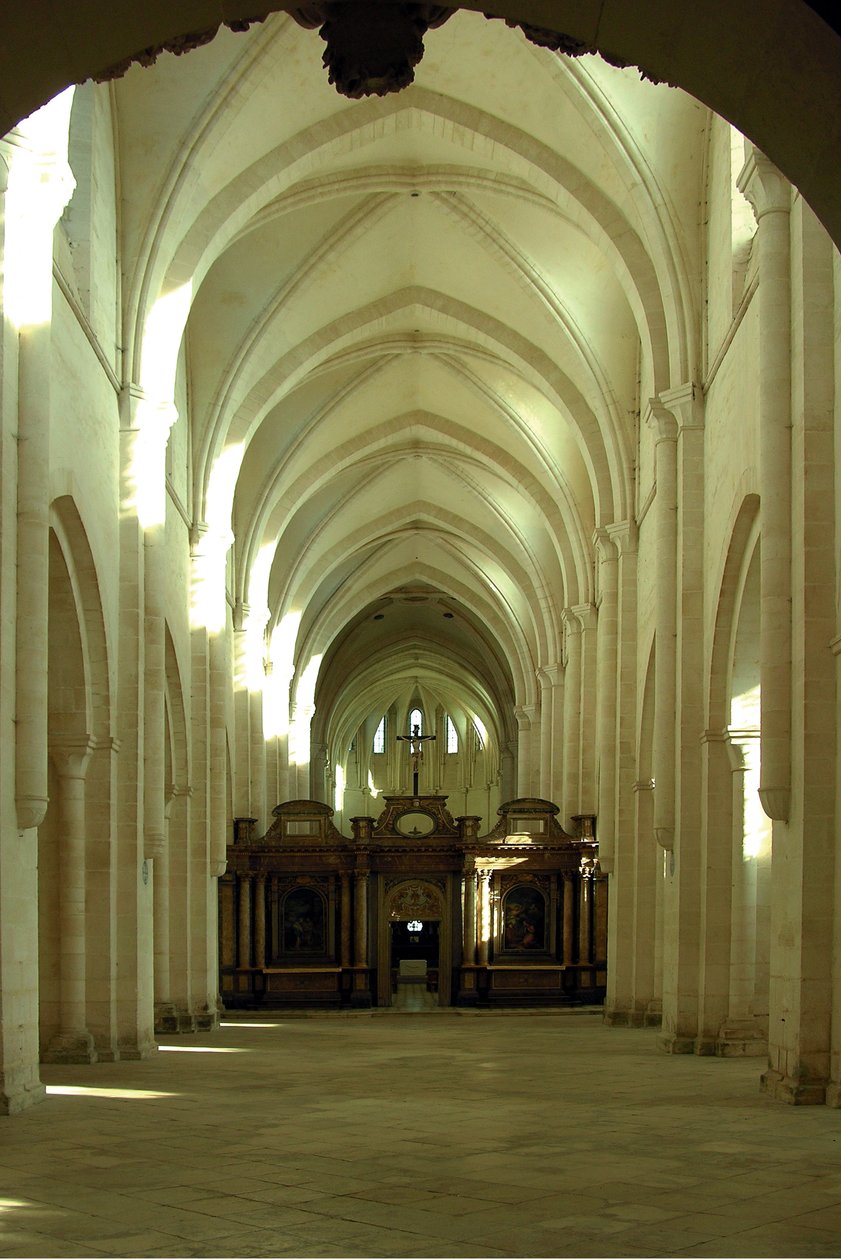 Interior of the Cistercian Abbey by French School