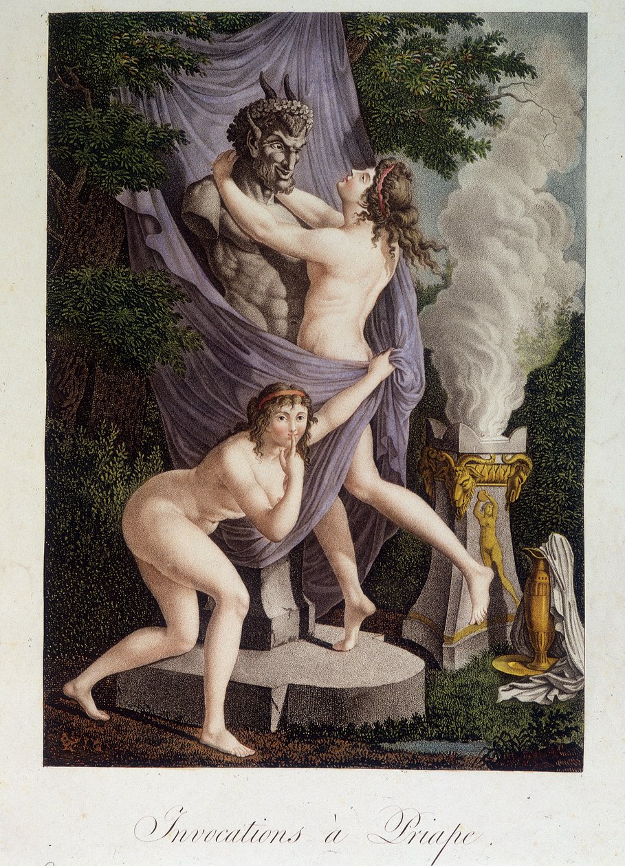 Invocations to Priapus by French School