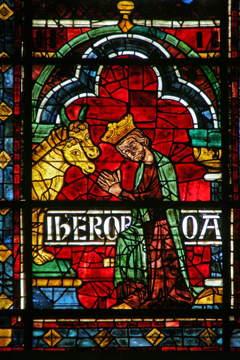 Jeroboam Worshipping Golden Idols by French School