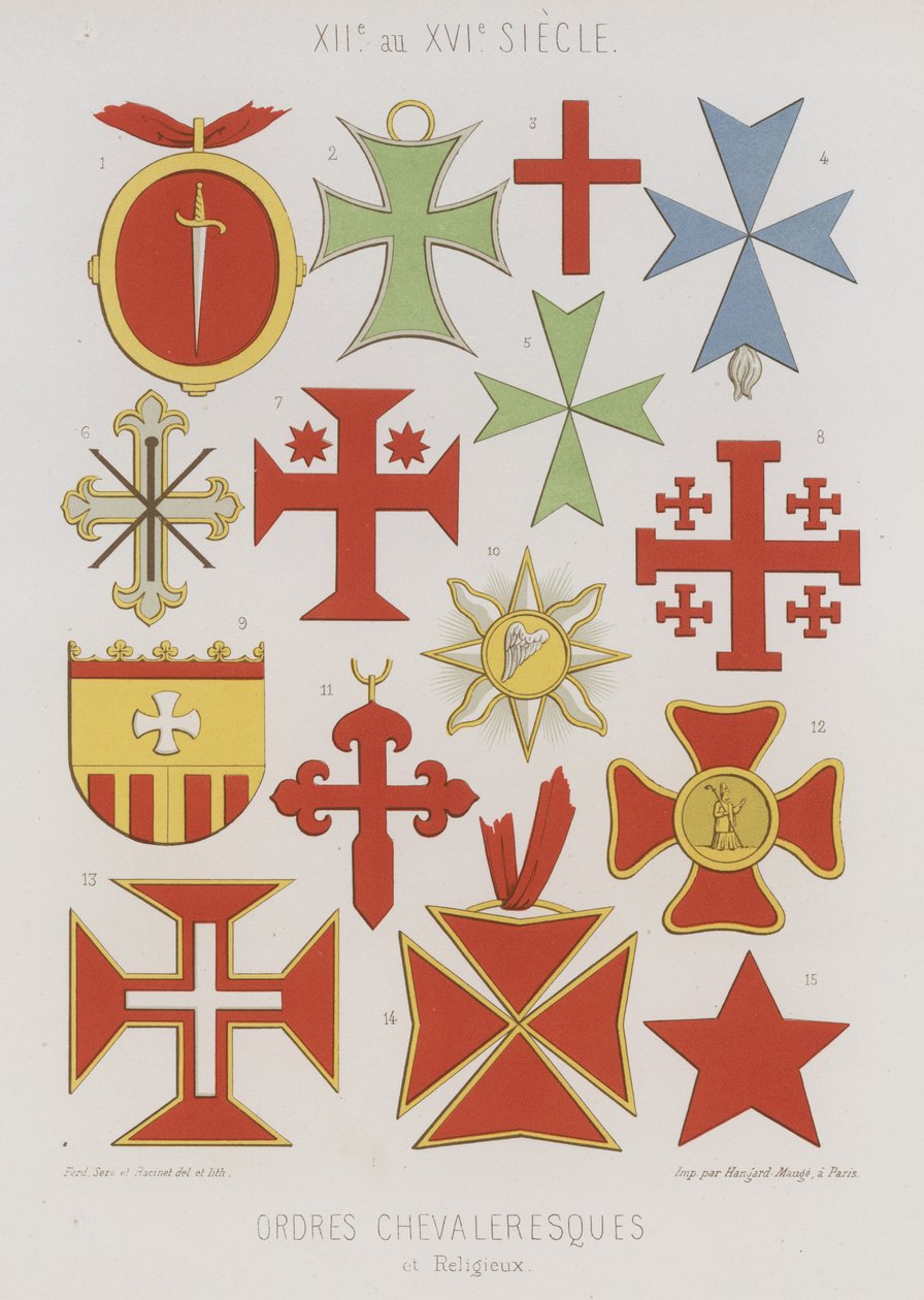 Knights and Religious Orders by French School