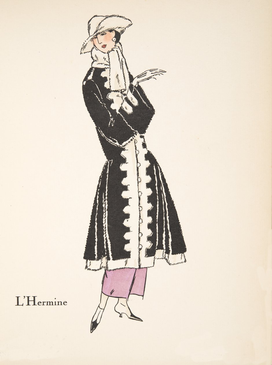 The Ermine, from a Collection of Fashion Plates by French School