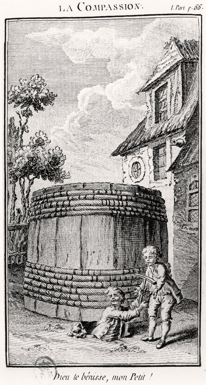 Compassion (engraving) by French School
