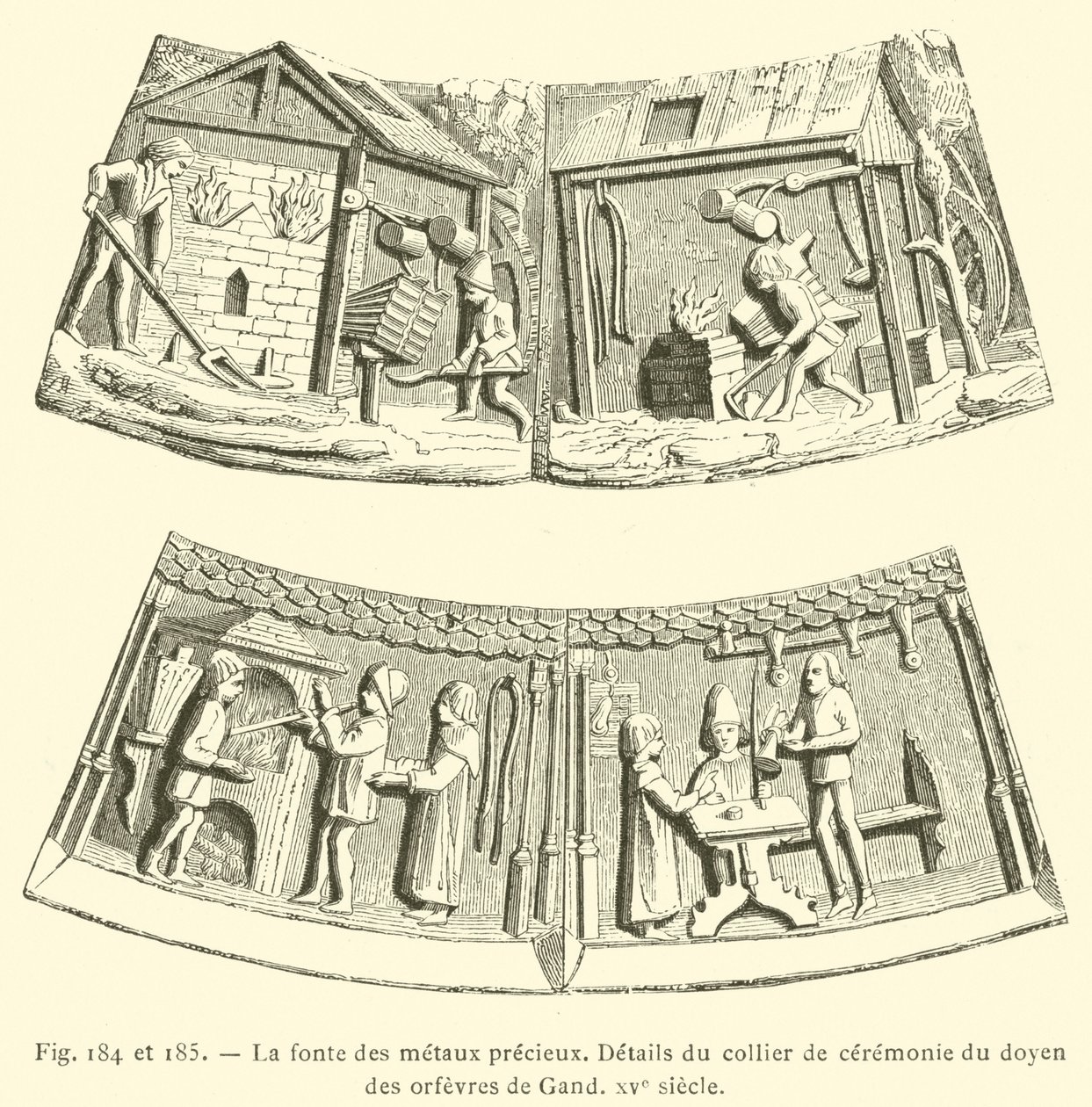 The Melting of Precious Metals by French School