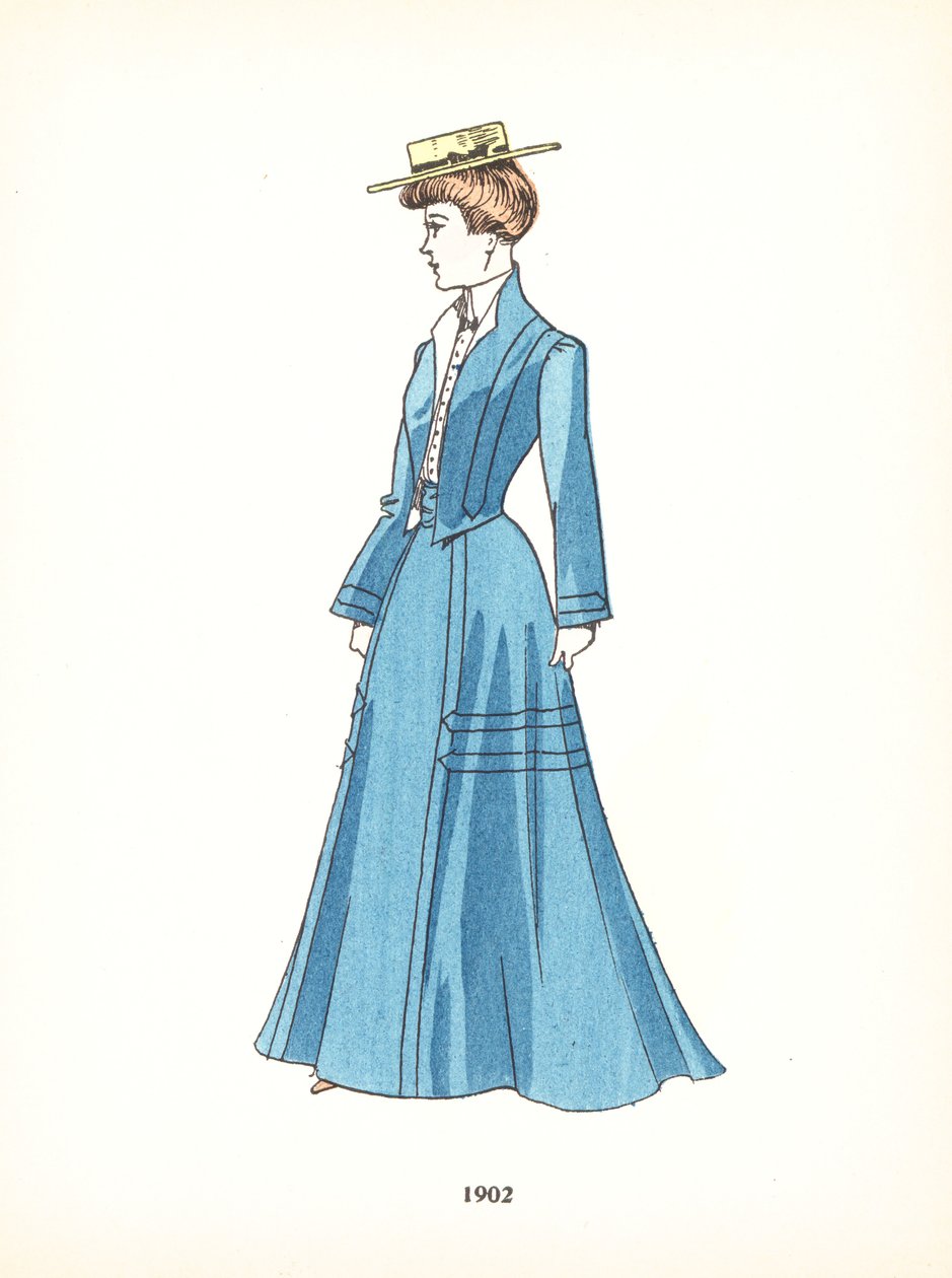 Ladies fashion, 1902 by French School