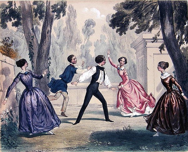 The Four Corners, c.1830-40 by French School