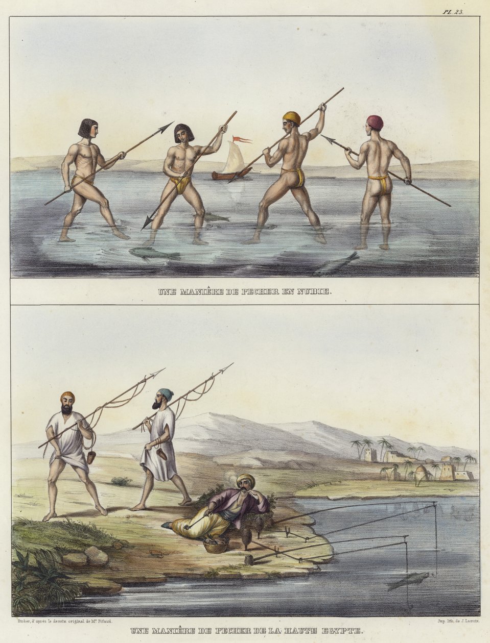 Methods of Fishing in Nubia and Egypt by French School