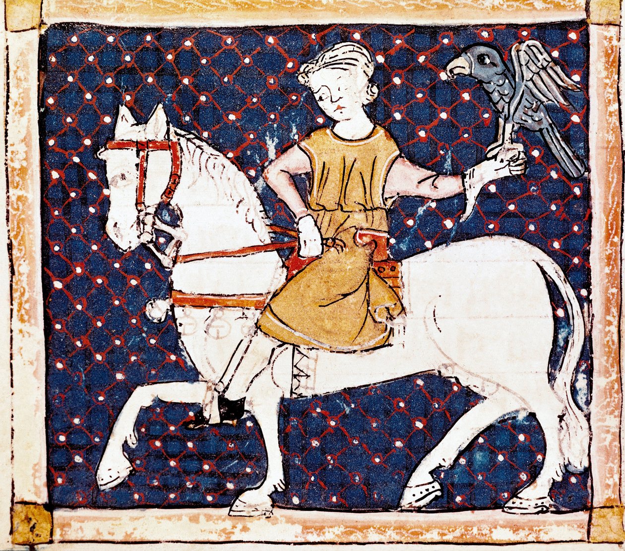 Month of April: Falconer by French School