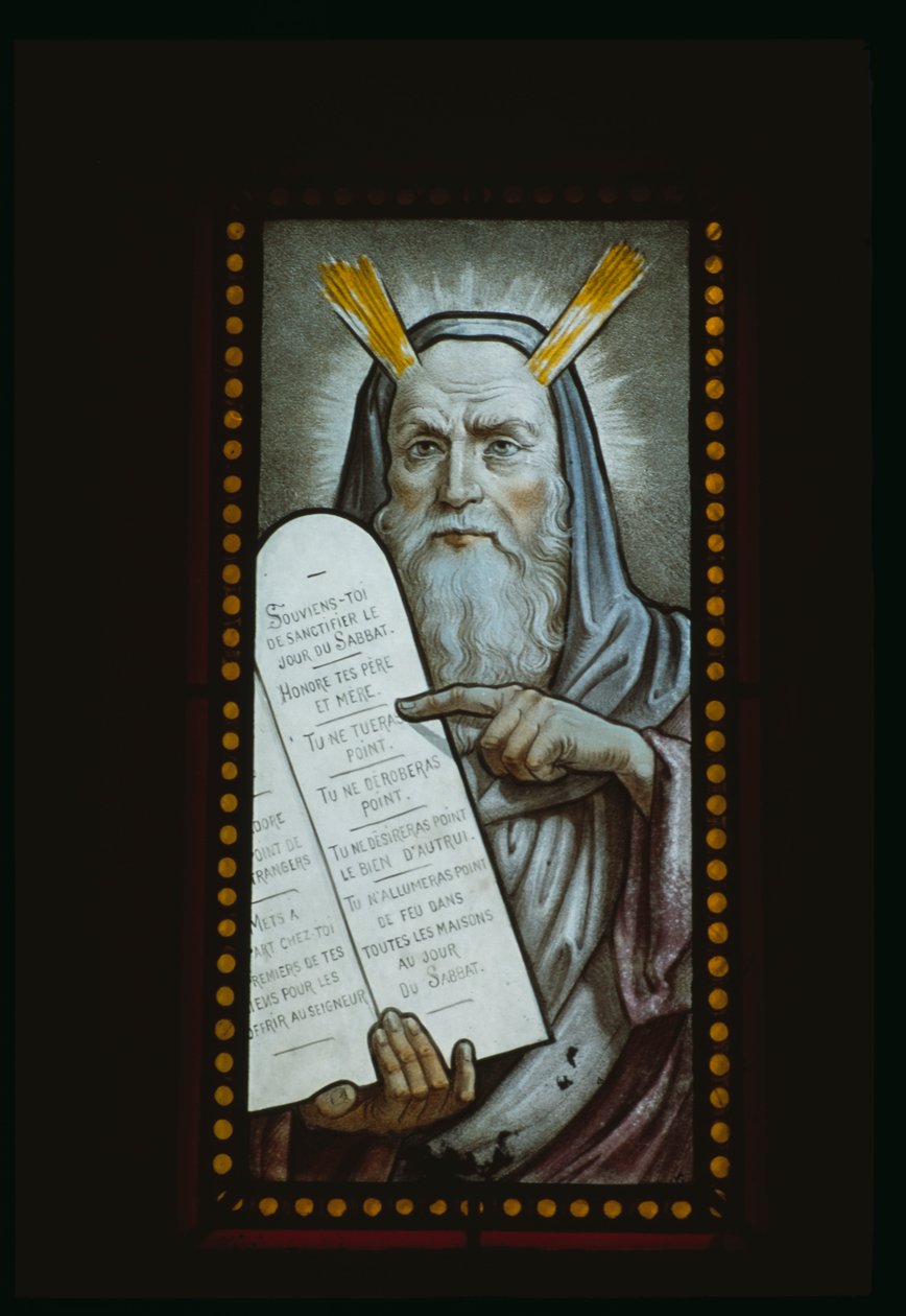 Moses with the Tablets of the Law by French School