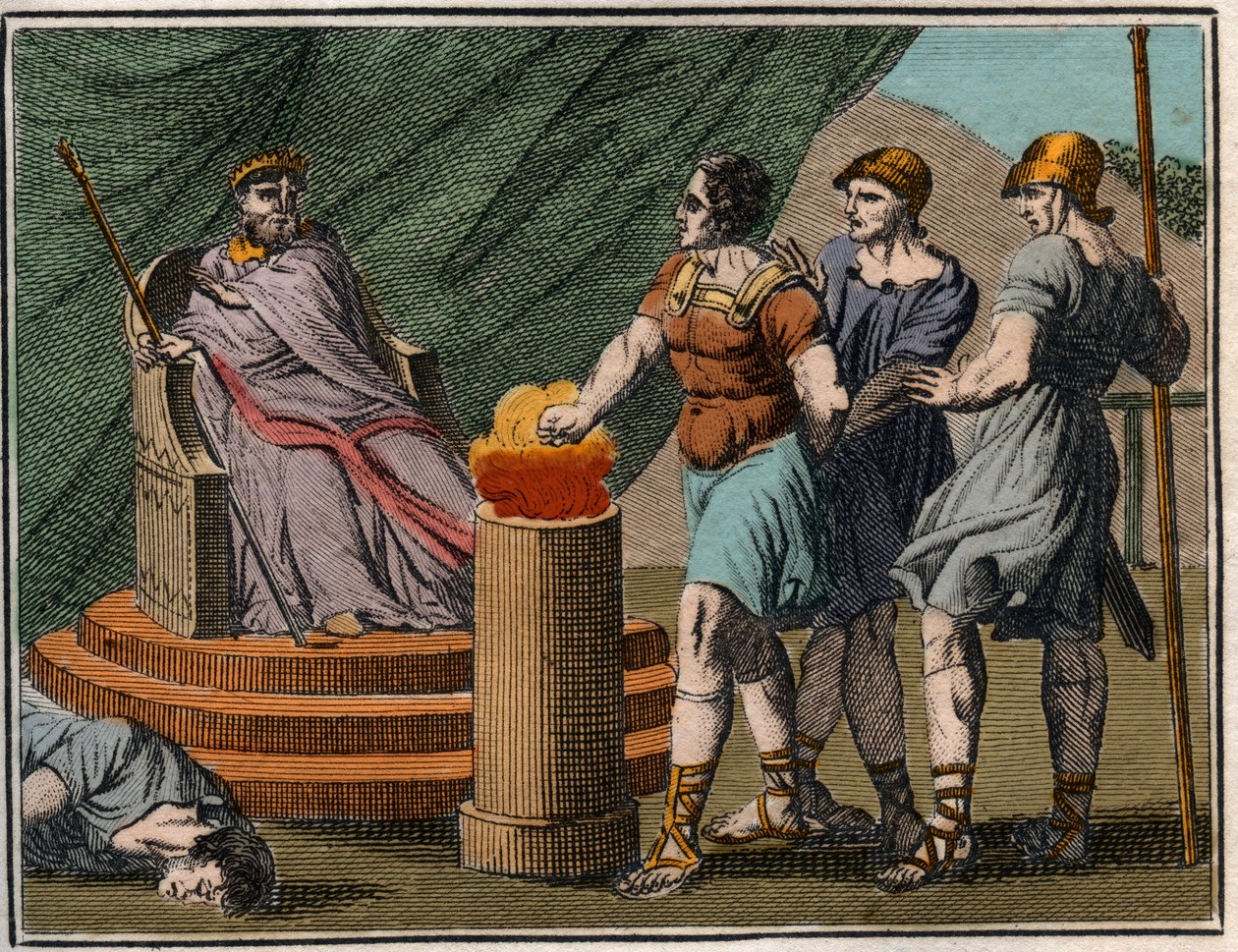 Mucius Scaevola before Porsenna by French School