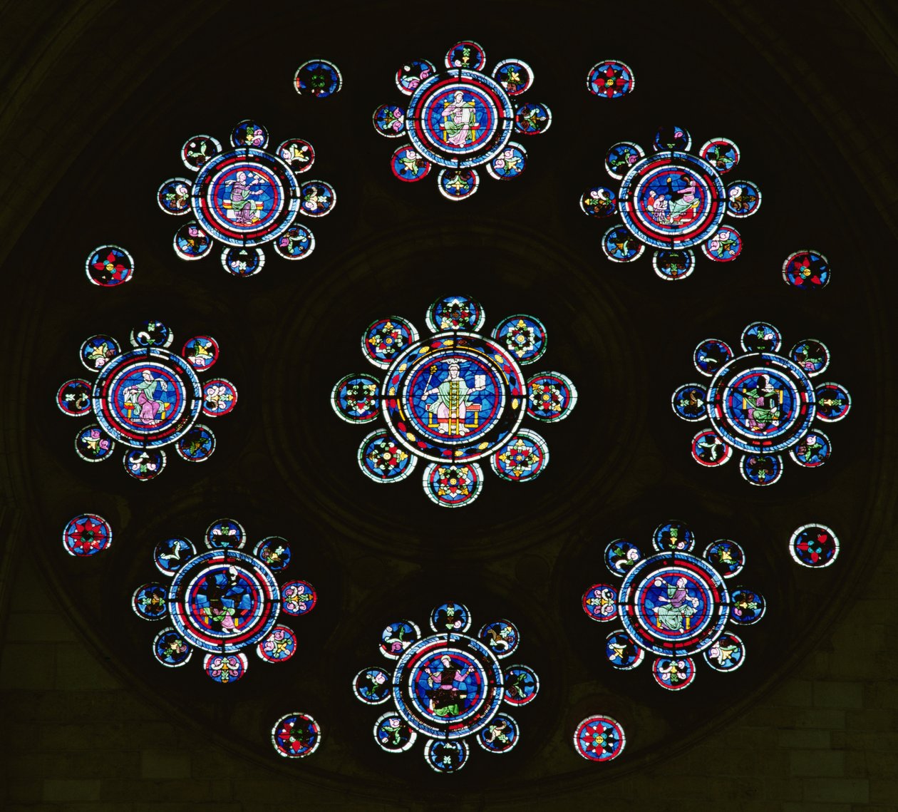 North Rose Window by French School