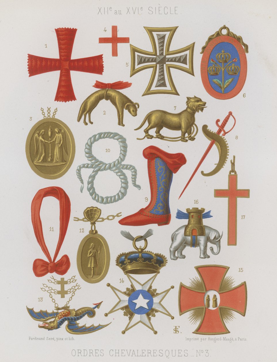 Orders of Knights by French School