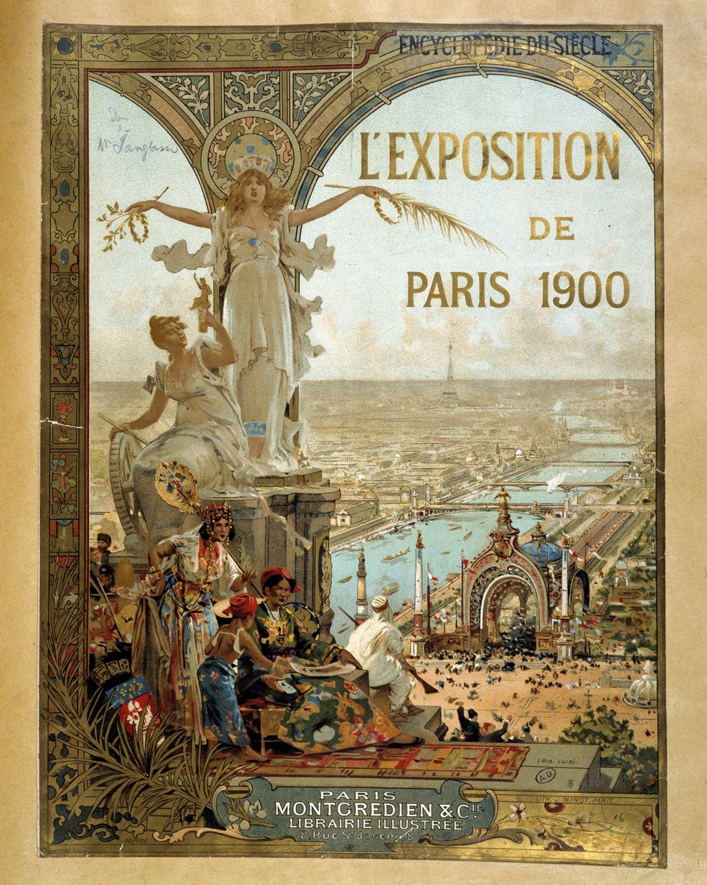 Paris Exhibition 1900 - Advertising poster by French School