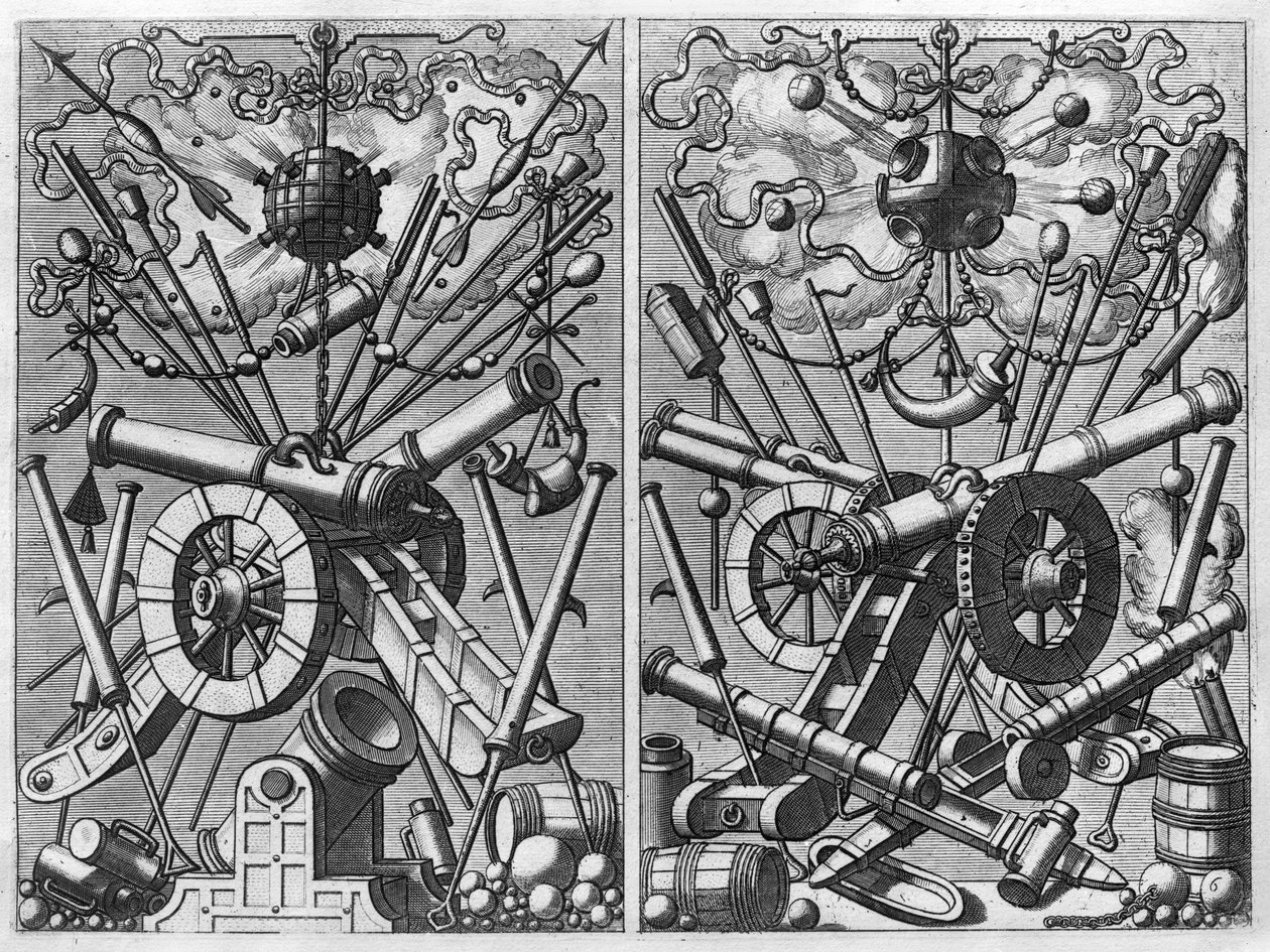 Pieces of ordnance by French School