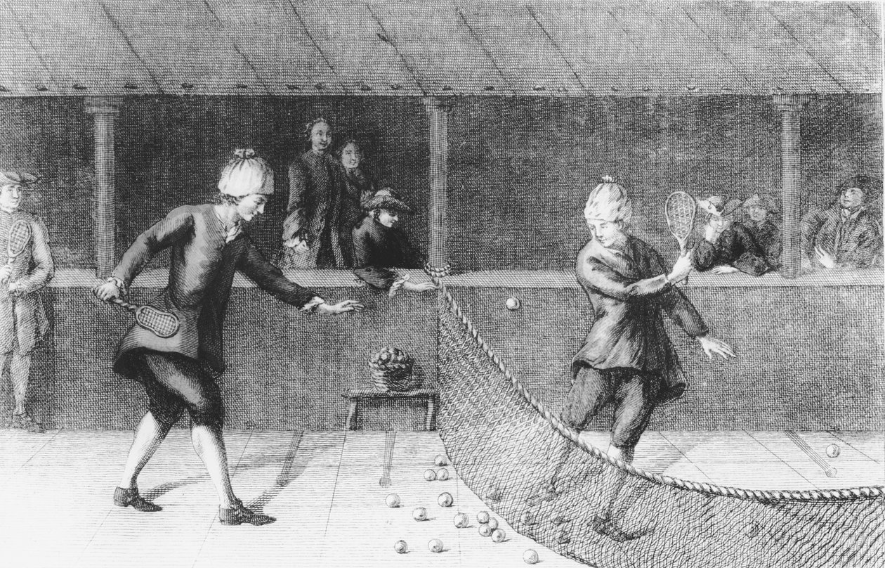 Playing Jeu de Paume in Paris by French School