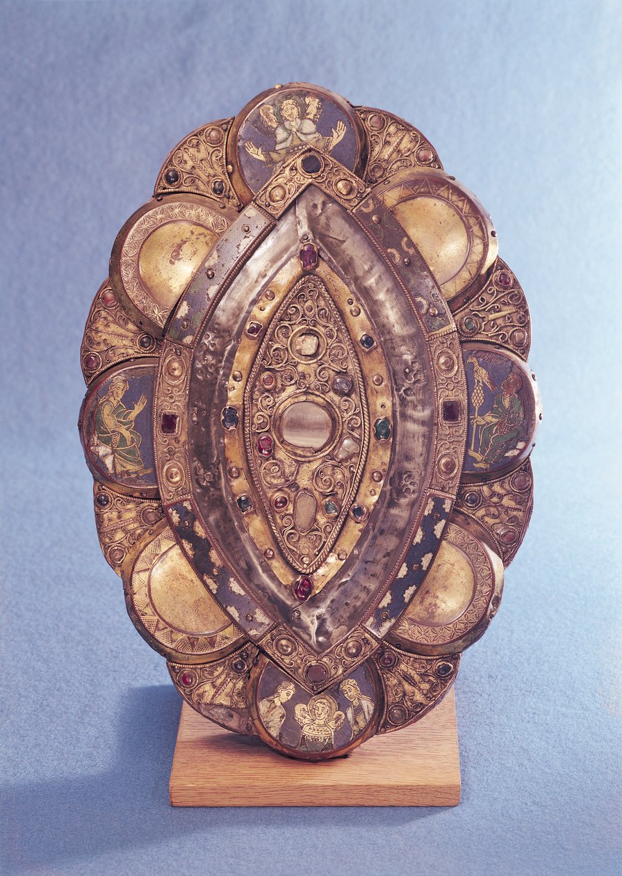 Polylobed elliptical reliquary by French School