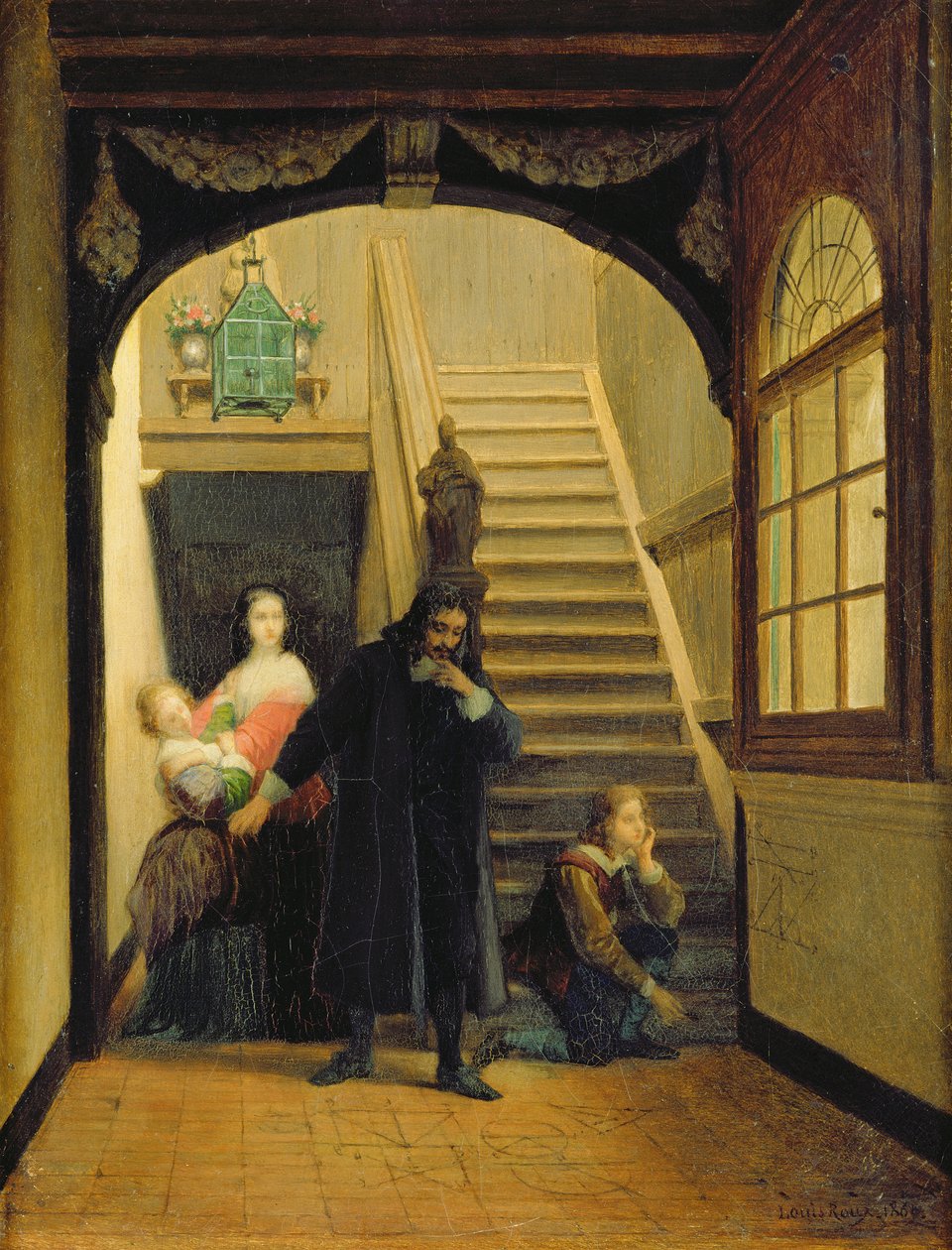 Portrait of Blaise Pascal (1623-62) by French School