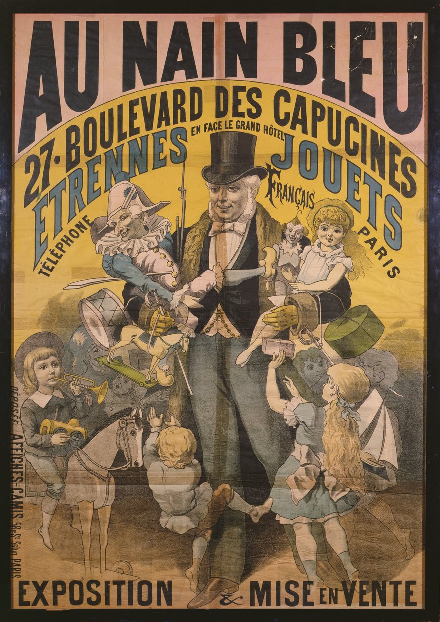 Poster Advertising Au Nain Bleu, c.1890 by French School