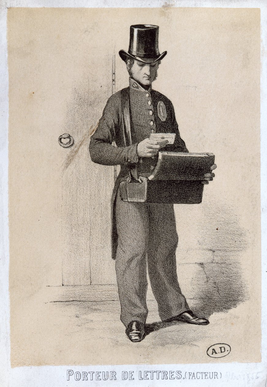 Postman, c.1865 by French School