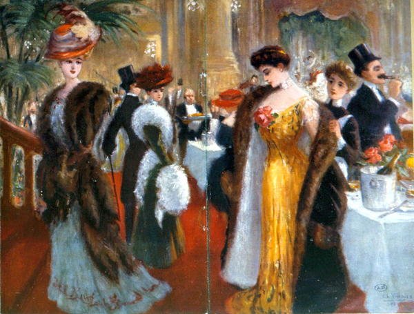 Reception in Paris c.1905-10 by French School